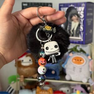 Handmade Jack Skellington Bag Charm